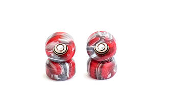 Колеса для фігерборда з підшипниками Just Skate Swirl Red