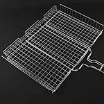 Сітка-барбекю для мангалу A-PLUS 1842 (30х25х5 см) із ручкою з дерева, фото 2