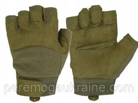 Тактические Mil-Tec Army Fingerless Gloves перчатки 12538501 олива размер 2XL