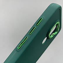 Чохол для Xiaomi Redmi Note 9 матовий чохол з окантовкою на телефон сяомі редмі нот 9 зелений o9l, фото 4