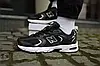Чоловічі кросівки New Balance 530 Abzorb чорно білі Нью Баланс сітка весняно літні, фото 7