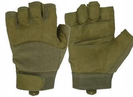 Рукавички Fingerless Gloves Mil-Tec 12538501 олива - размер XL, фото 1