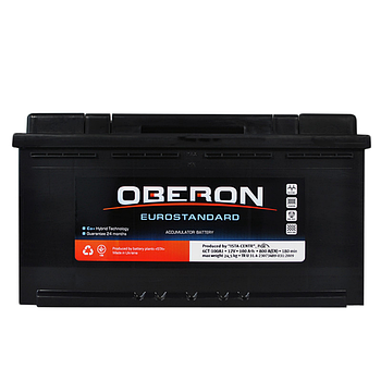 Акумулятор OBERON Euro Standart 6CT 100ah (R+) (800А)
