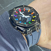 Часы мужские наручные водонепроницаемые и противоударные Skmei 2100 наручные часы с подсветкой будильником
