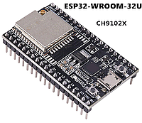 Модуль ESP32 WiFi Bluetooth WROOM-32U CH9102X