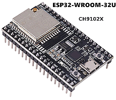 Модуль ESP32 WiFi Bluetooth WROOM-32U CH9102X