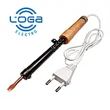 Паяльник 40 Вт із дерев'яною ручкою та мідним жалом LOGA, фото 5