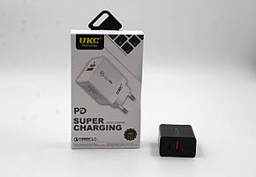 Адаптер Fast Charge 220v 18w PD 889 USB+type C, фото 2