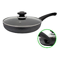 Сковорода з мармуровим покриттям D 26 Сіра FPМ-266