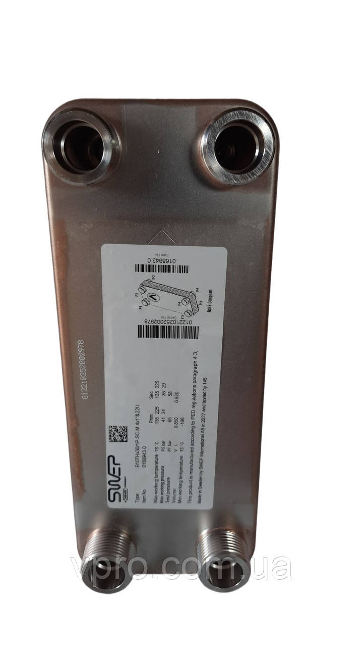 Пластинчастий теплообмінник SWEP B10THx60/1P-SC-M, фото 1