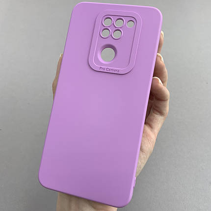 Чохол для Xiaomi Redmi Note 9 силіконовий кейс із захистом камери на телефон сяомі редмі нот 9 бузковий l8o, фото 1
