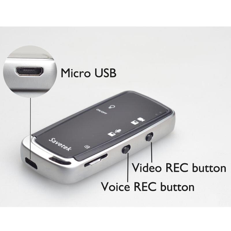 Купить Маленькая скрытая камера с диктофоном 350 мАч 64 Гб Savetek GS ...