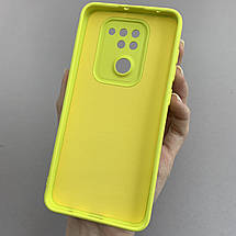 Чохол для Xiaomi Redmi Note 9 силіконовий кейс із захистом камери на телефон сяомі редмі нот 9 жовтий l8o, фото 3