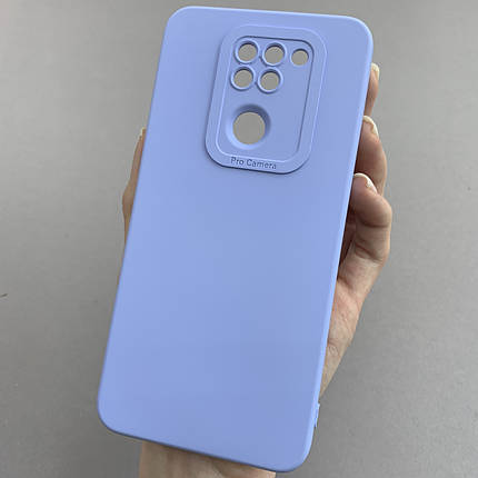 Чохол для Xiaomi Redmi Note 9 силіконовий кейс із захистом камери на телефон сяомі редмі нот 9 блакитний l8o, фото 1