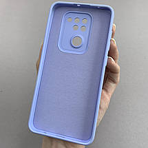 Чохол для Xiaomi Redmi Note 9 силіконовий кейс із захистом камери на телефон сяомі редмі нот 9 блакитний l8o, фото 3