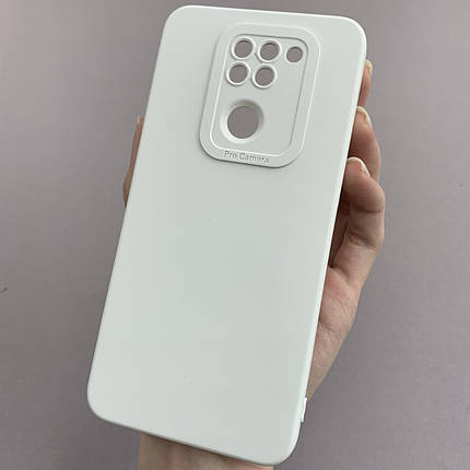 Чохол для Xiaomi Redmi Note 9 силіконовий кейс із захистом камери на телефон сяомі редмі нот 9 білий l8o, фото 1