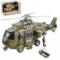 Военный вертолет "Rescue" со световыми и звуковыми эффектами ЗЕЛЕНЫЙ арт. WY 761 А/В