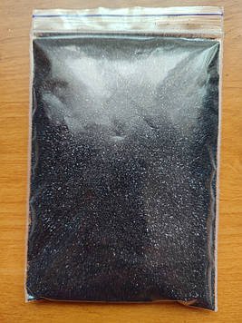 Блискітки. Гліттер. Колір чорний. 50г