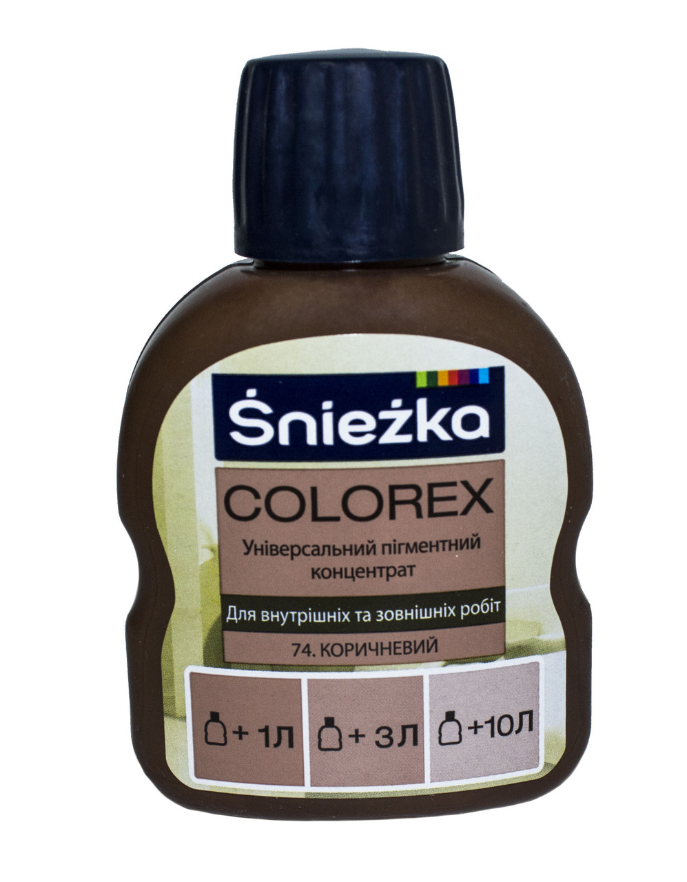Універсальний пігментний концентрат Śnieżka COLOREX коричневий 100 мл.