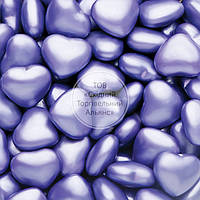 Посыпки кондитерские Dr. Gusto - 30 г - Сердца большие фиолетовые
