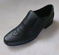 Детские туфли чорные для мальчика школа 32р БЖ-34