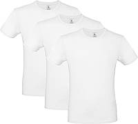 Набір футболок B&C #E150 3 шт. Білий XL (3 шт.)