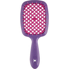 Щітка для волосся Janeke Small Superbrush With Soft Moulded Tips, фуксія з малиновим (86SP234 VIO)