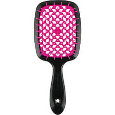 Щітка для волосся Janeke Small Superbrush With Soft Moulded Tips, чорна з фуксією (71SP234 FUX)