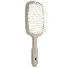 Щітка для волосся Janeke Small Superbrush With Soft Moulded Tips, сіра з білим (94SP234 GRI)
