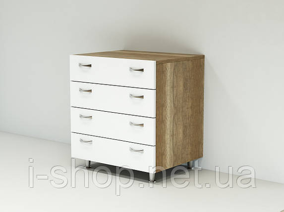 Комод К-1А (500x600x850) Білий/Дуб Сонома Гамма стиль, фото 1