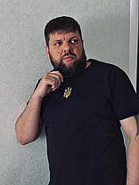 Бавовняна футболка поло з вишивкою українська символіка преміум якість Sfad1235, фото 5