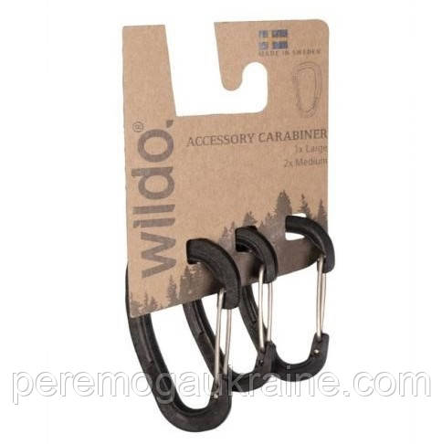Набір 3 карабіна Чорні Wildo ACCESSORY CARABINER SET 15920102