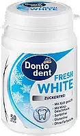 Doncodent Zahnpflege-Kaugummi Fresh White жувальні гумки без цукру Свіжая білизна 50 шт