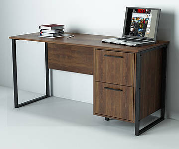 Офісний стіл лофт СПЛВ-5-1 (1200x600x750) Файєрвуд Гамма стиль