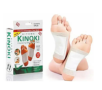 Пластырь для детоксикации Kinoki Cleansing Detox Foot Pads (White) | Детокс пластырь для стоп m003