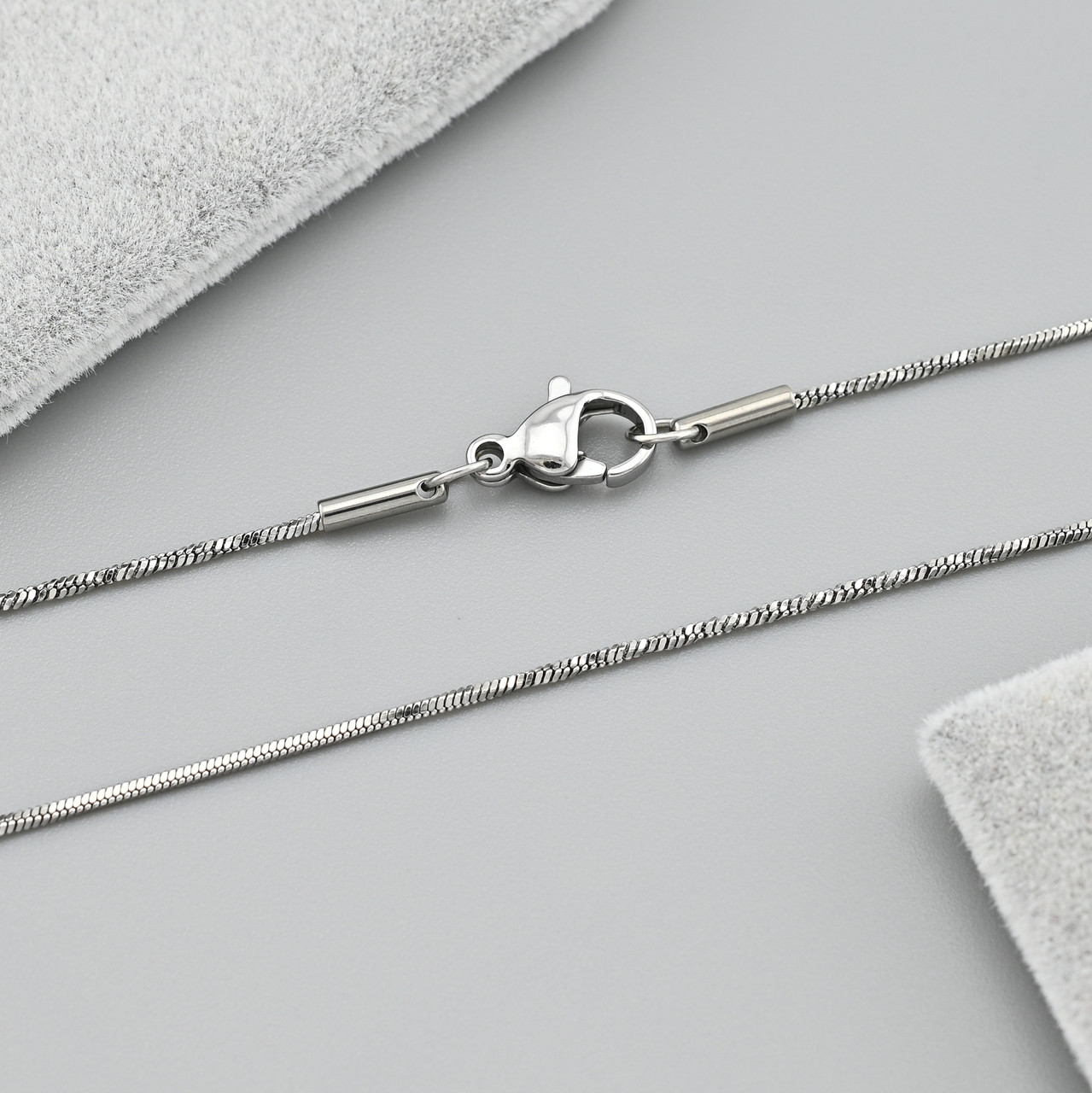 Ланцюжок Змійка 39888 ширина 1 мм Сталь довжина 60, фото 1