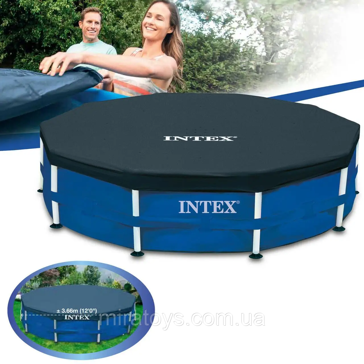 Тент Intex 28031 для каркасного басейну, 366 см