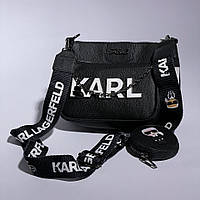Черная женская сумка Karl Lagerfeld Pochette
