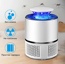 Антимоскітна лампа пастка для комарів та комах MOSQUITO KILLER LAMP USB, фото 3