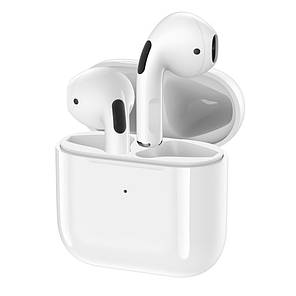 REAMX TWS-10 бездротові Bluetooth навушники гарнітура (Ture Wireless Stereo Music Earbuds, білі, TWS), фото 2