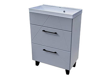 Тумба Велла під умивальник Idea 60 Ш2 (Сірий попіл) SPL