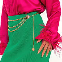 Жіночий декоративний ремінь-ланцюжок, багаторівневий ланцюг прикраса для сукні.