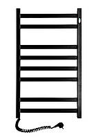 Полотенцесушитель електрический Авангард 480х800 левый (чёрный муар)