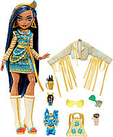 Лялька Монстер Хай Клео де Ніл з вихованцем Monster High Cleo De Nile Fashion Doll HHK54