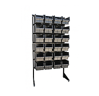 Стелаж для металізаторів із шухлядами під мітки Стійка для зберігання електротоварів і витратних матеріалів