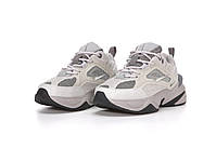 Жіночі кросівки літо сірі Nike M2K Tekno grey. Взуття жіноче модне сіре Найк М2К Текно Грей, фото 3