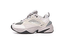 Жіночі кросівки літо сірі Nike M2K Tekno grey. Взуття жіноче модне сіре Найк М2К Текно Грей, фото 4