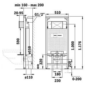 Інсталяційний модуль Tekmodul 2 ( 73.100.02.00) Strohm Teka Art. 73.100.02.00, фото 3