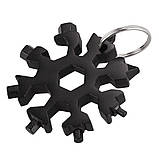 Мультитул викрутка 18 в 1 у вигляді сніжинки SNOWFLAKE WRENCH TOOL, шестигранник, гайковий ключ, кишенькова викрутка, фото 3