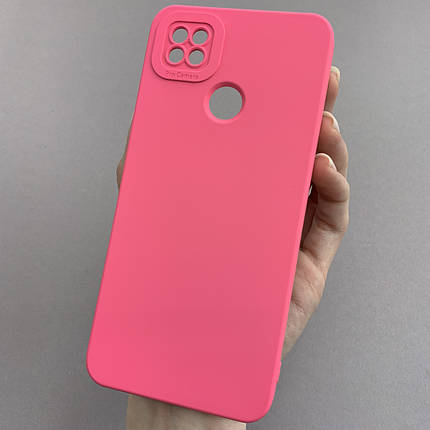 Чохол для Xiaomi Redmi 9C силіконовий кейс із захистом камери на телефон сяомі редмі 9с малиновий l8o, фото 1